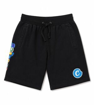Cookies Black Multi Print Sweat Shorts Size Medium